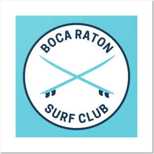 Vintage Boca Raton Florida Surf Club Posters and Art